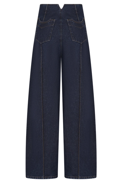 Beatrix High Rise Denim Jeans Indigo Blue