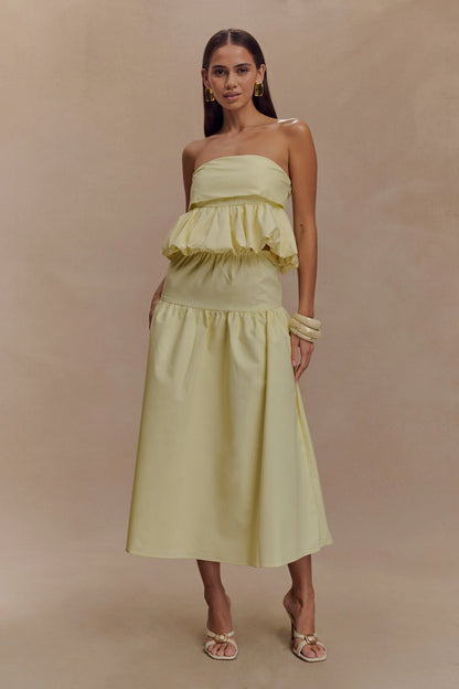 Amirah Midi Skirt Lemon