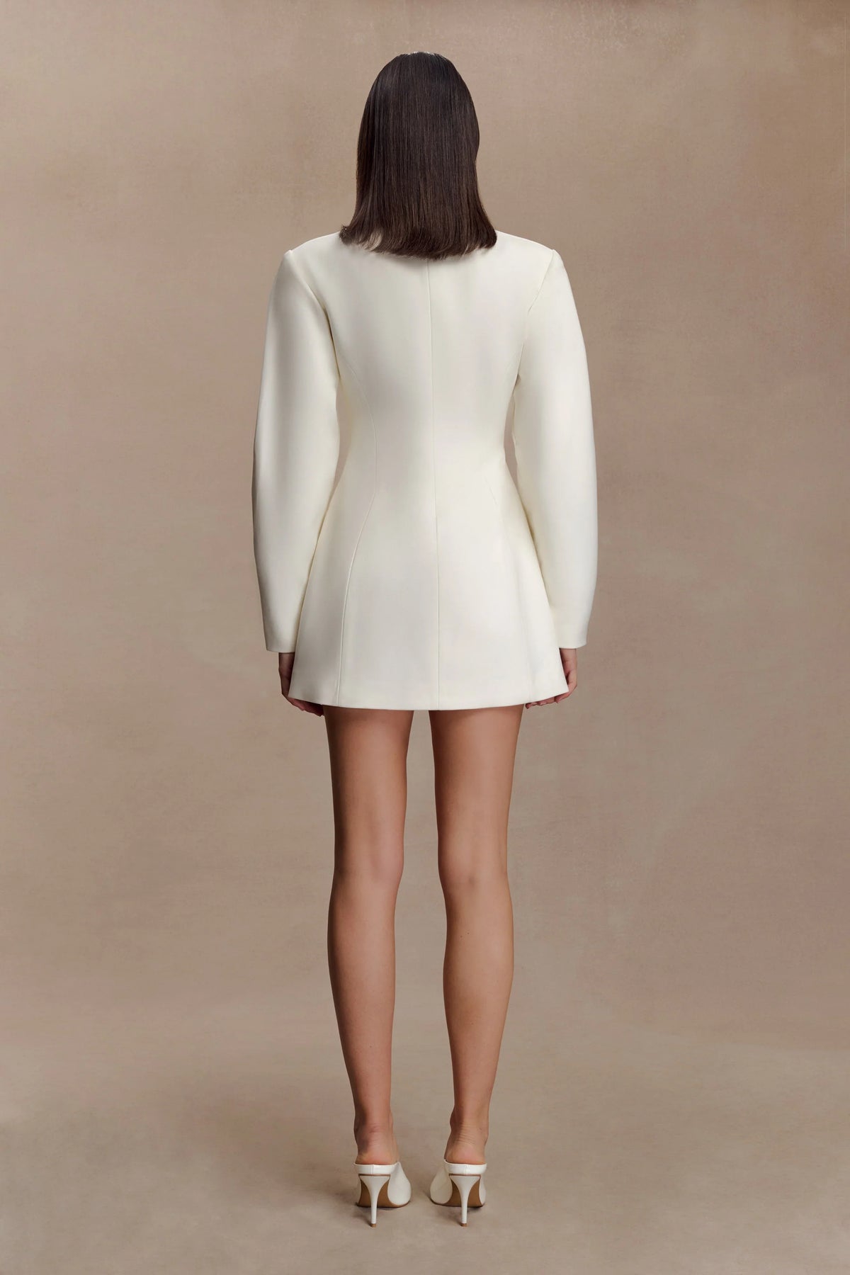 Beatrice Blazer Mini Dress Ivory