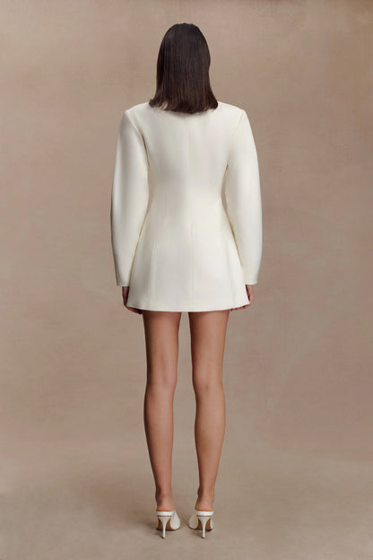 Beatrice Blazer Mini Dress Ivory