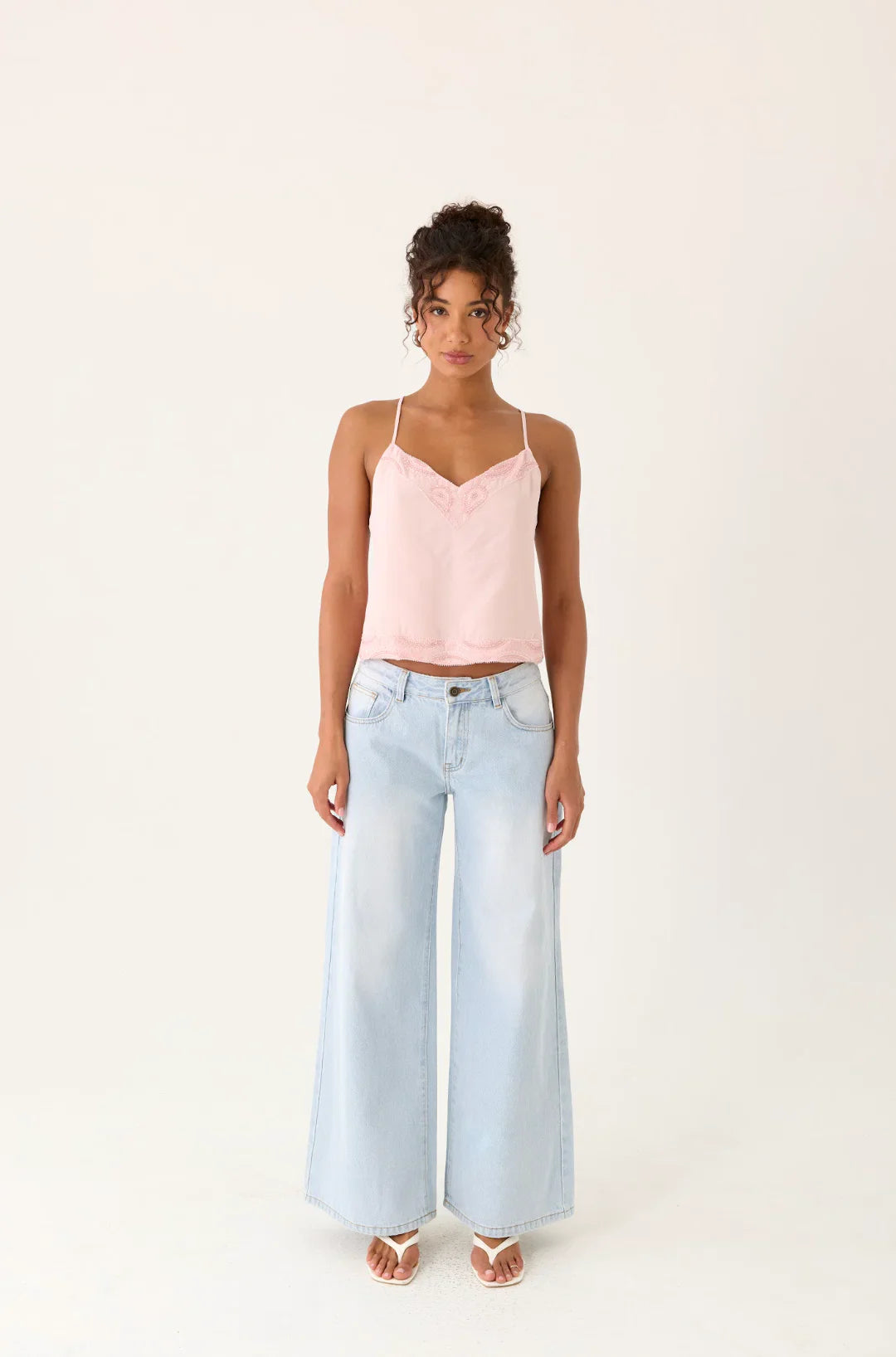 Avania Beaded Top - Pink