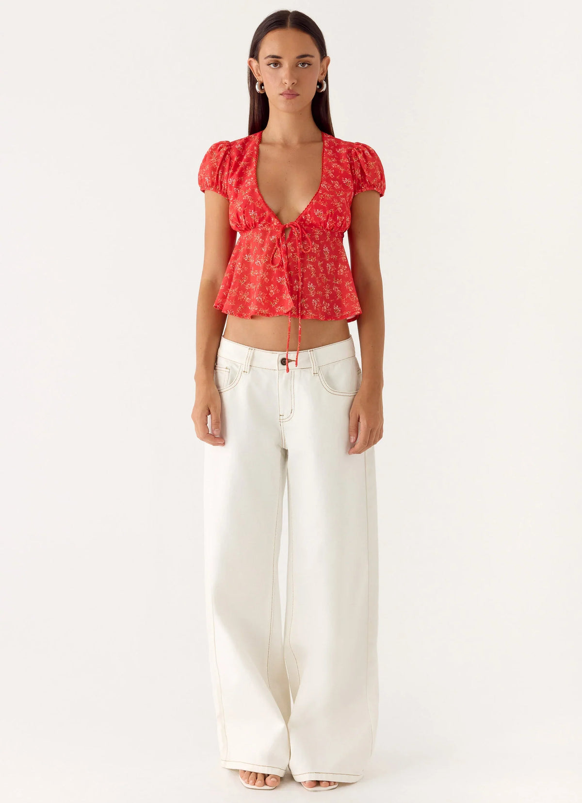 Ailani Top Magenta Red Rose