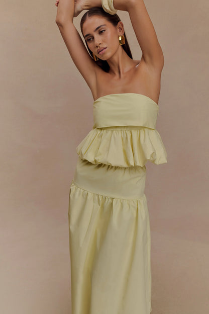 Amirah Midi Skirt Lemon