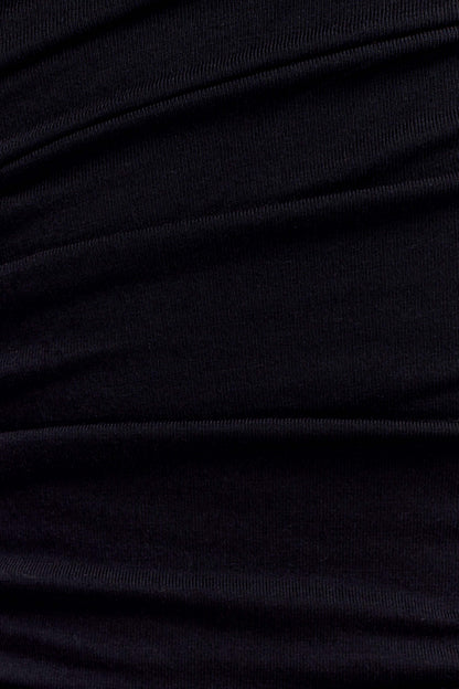 Anna One Shoulder Modal Top Black