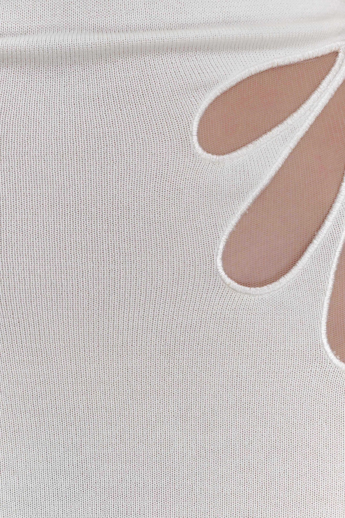 Brock Knit Halter Maxi Dress White