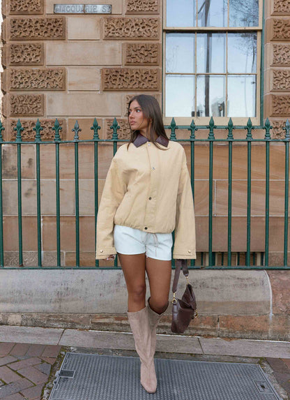 Airplane Mode Twill Blouson Jacket Natural