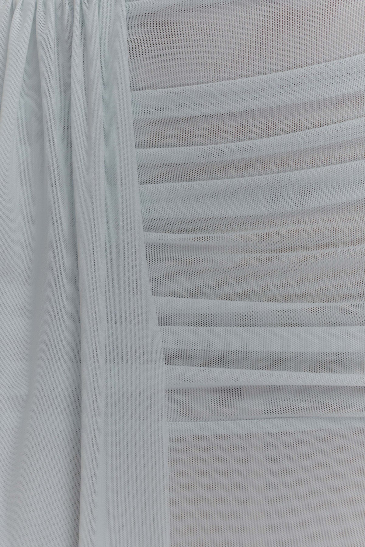 Arna Mesh Maxi Skirt Pale Blue