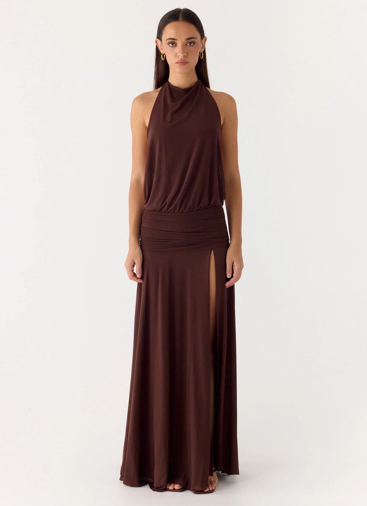 All This Aura Maxi Dress Chocolate