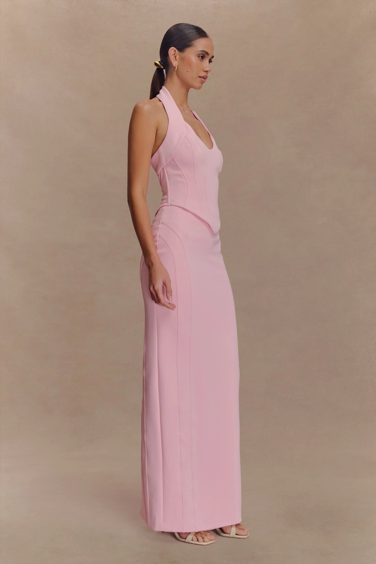 Alma High Waist Maxi Skirt Candy Pink