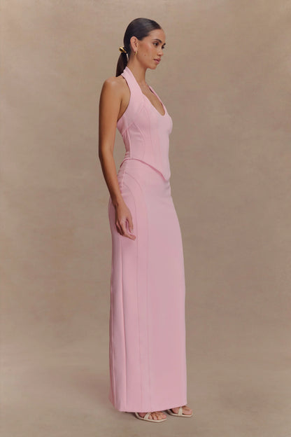 Alma High Waist Maxi Skirt Candy Pink