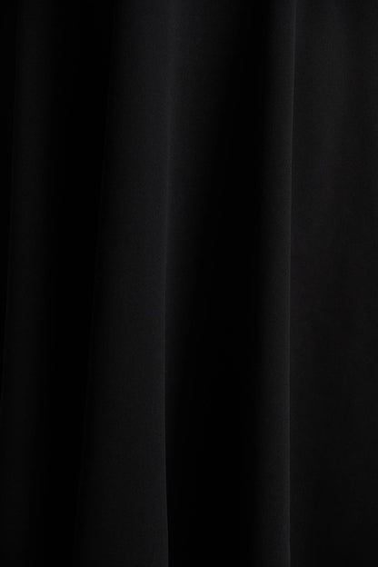 Andromeda Black Sweetheart Neck Midi Dress