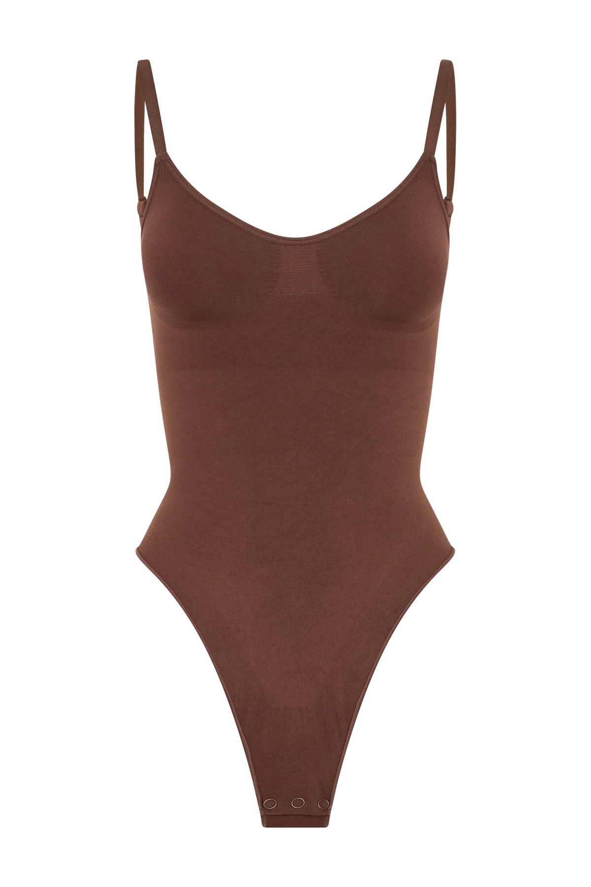 Alyssa Backless Shapewear Bodysuit Espresso