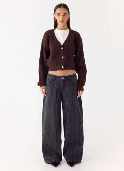 Ashby Knit Sweater Chocolate