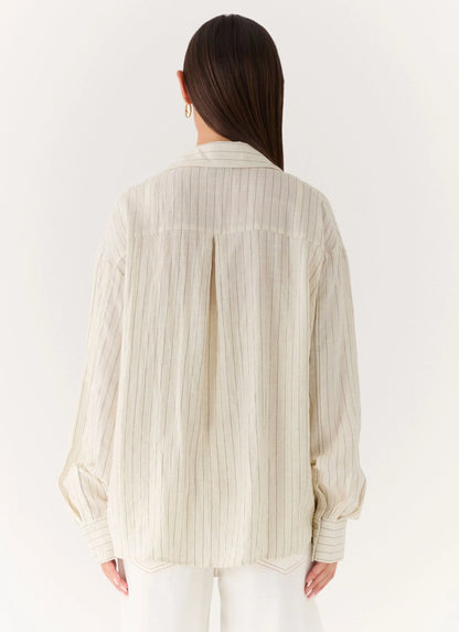 Alessio Shirt Desert Stripe