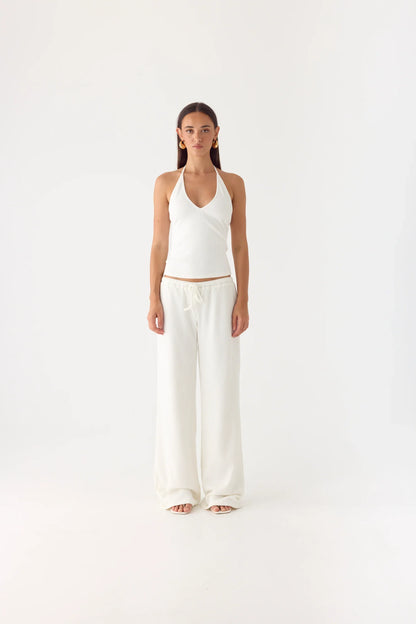 Amrita Halter Top White