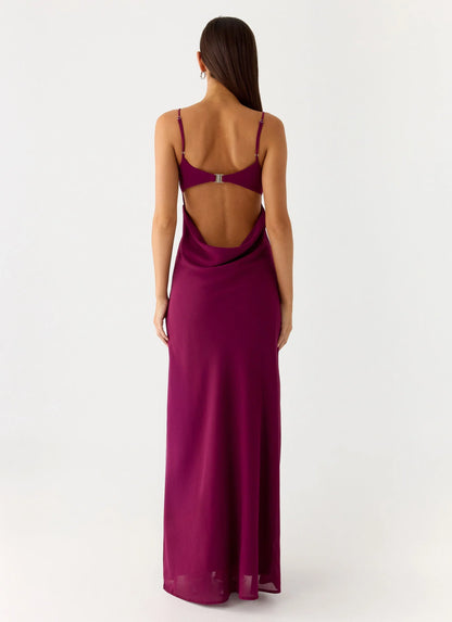 Alouette Maxi Dress Plum