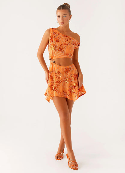 Aletta Sequin Mini Dress Orange