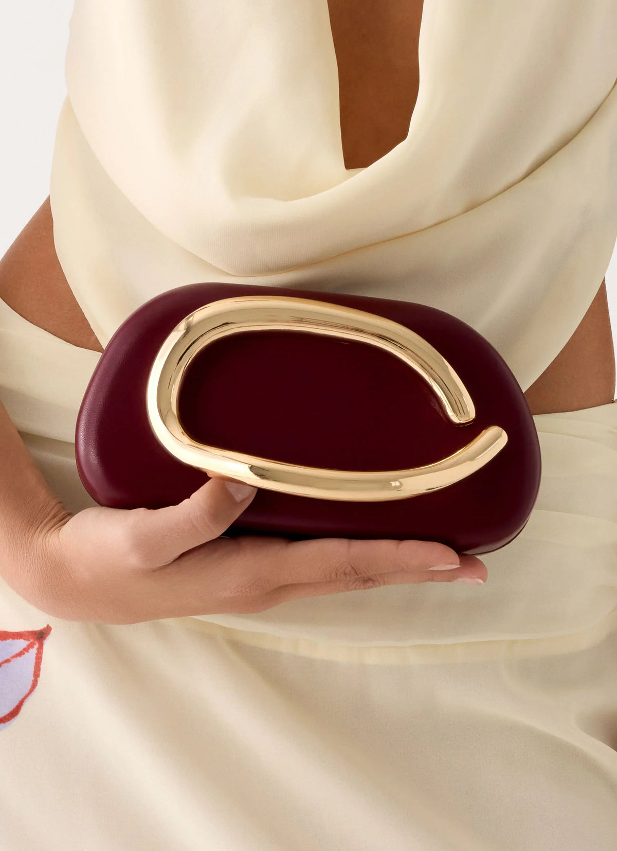 Avenna Clutch Bag Maroon