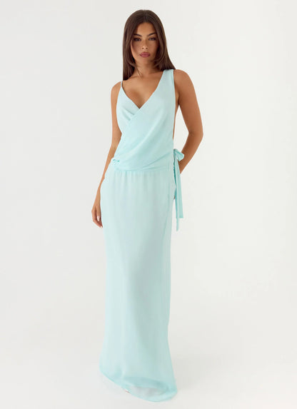 Analia Maxi Dress Aqua