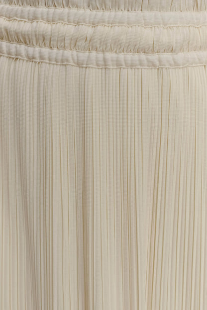 Amaris Gathered Plisse Maxi Skirt Lemon
