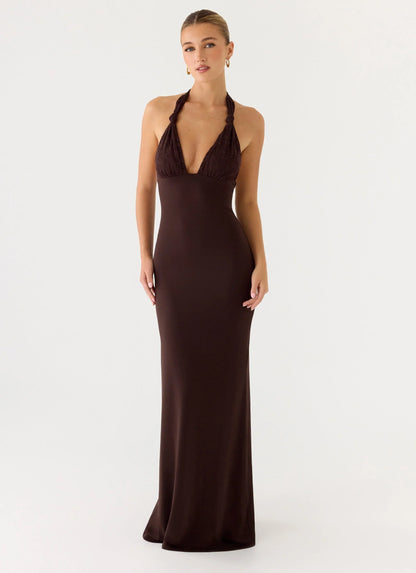 All I Need Maxi Dress Chocolate