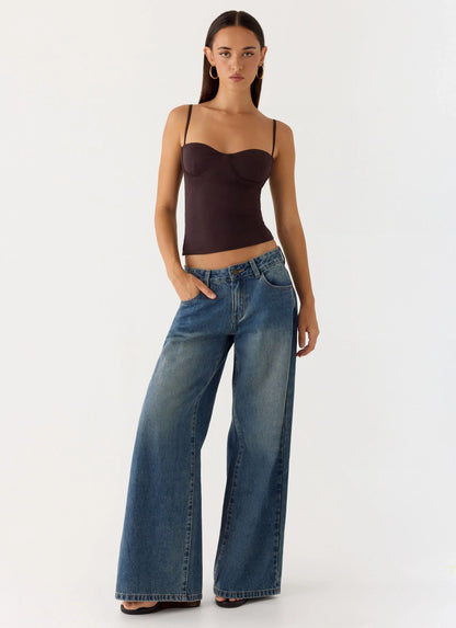 Ame Underwire Top - Chocolate
