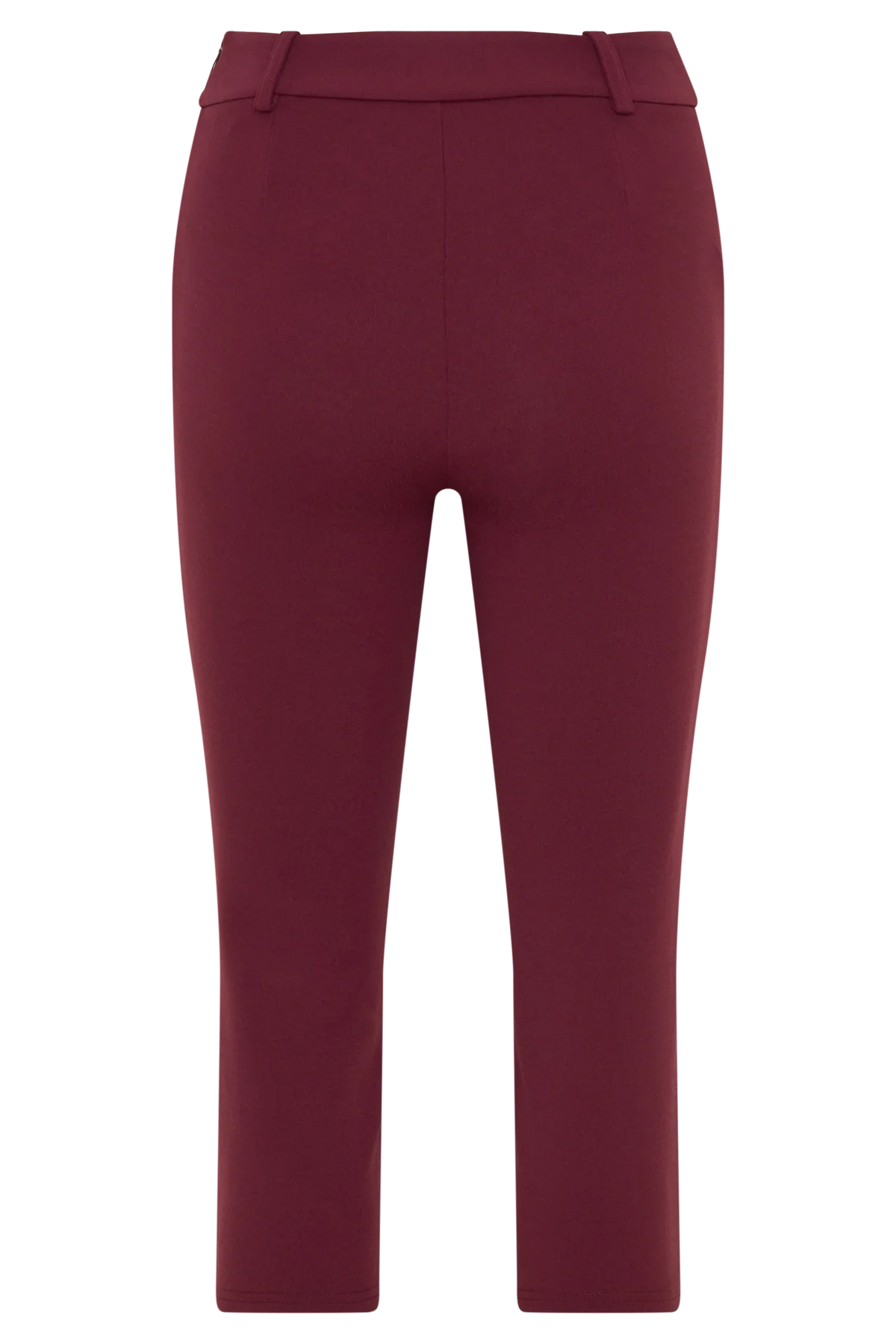 Blanca Stretch Crepe Capri Pants Mahogany
