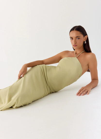 Anouk Halter Maxi Dress Sage