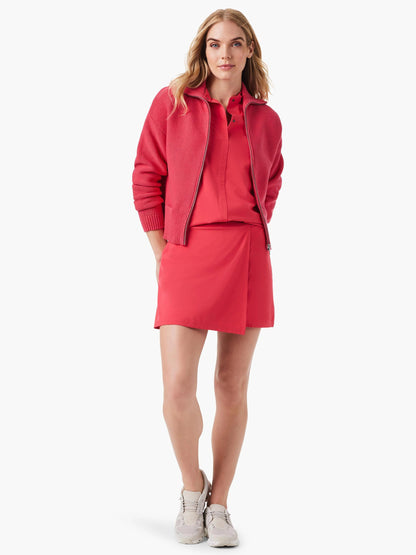 Tech Stretch Faux Wrap Skort
