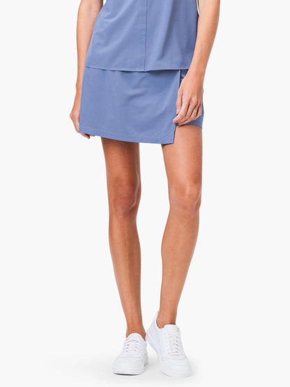 Tech Stretch Faux Wrap Skort