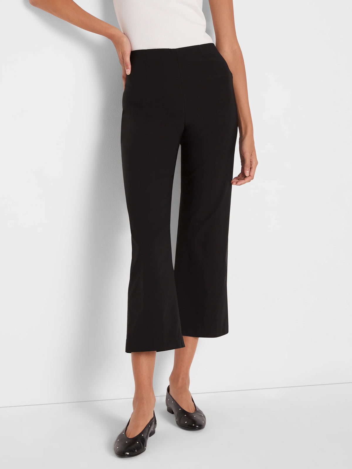 Polished Wonderstretch Wide-Leg Crop Pant