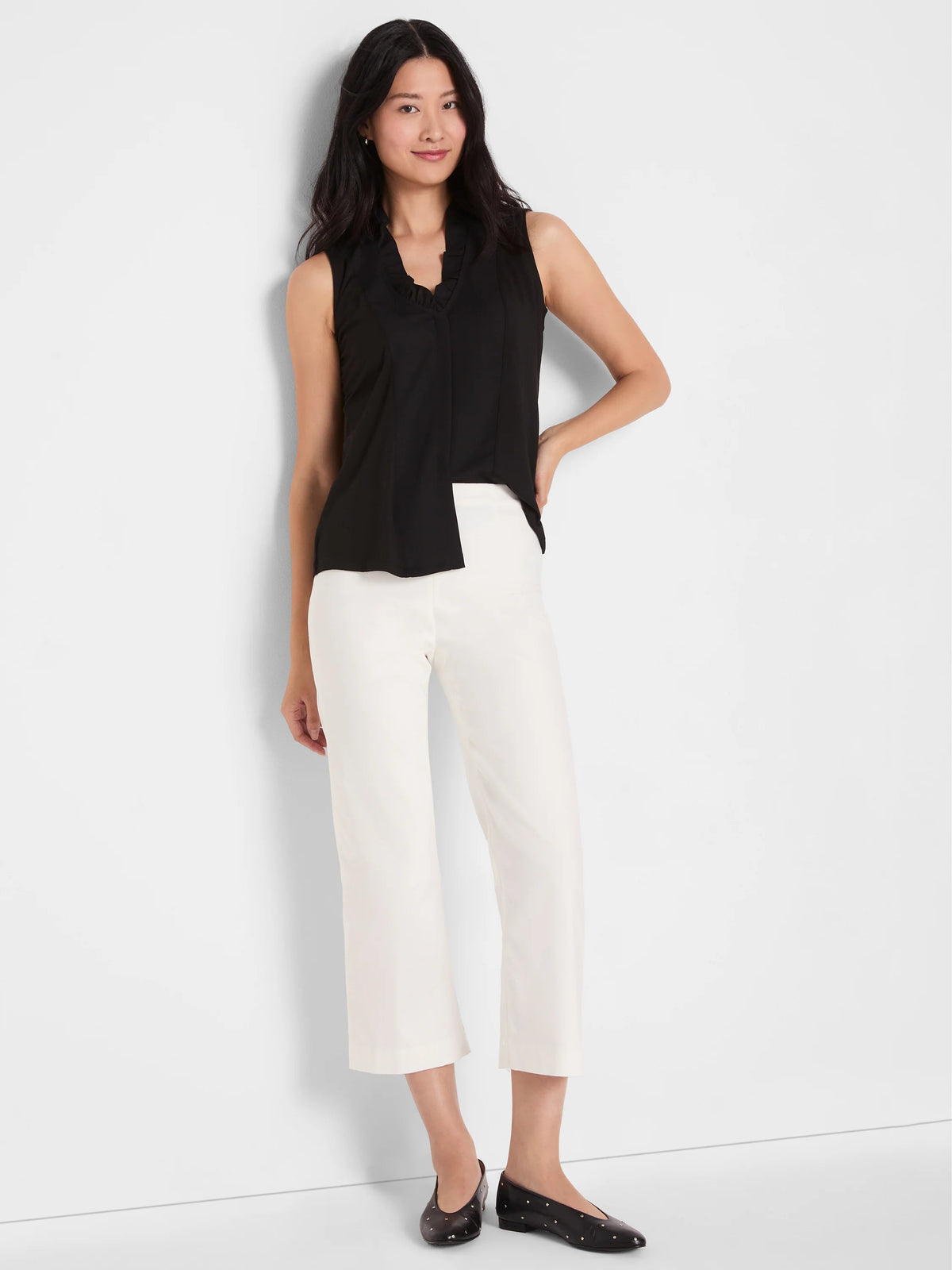 Polished Wonderstretch Wide-Leg Crop Pant