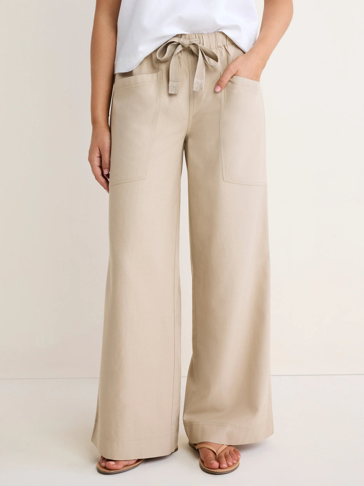 nz by NIC+ZOE Carson Cotton Linen Pant