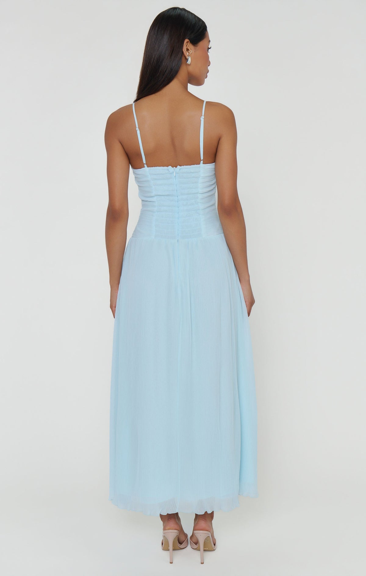 Camille Midi Dress ~ Ice Blue