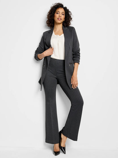Pinstripe Knit Bootcut Pant