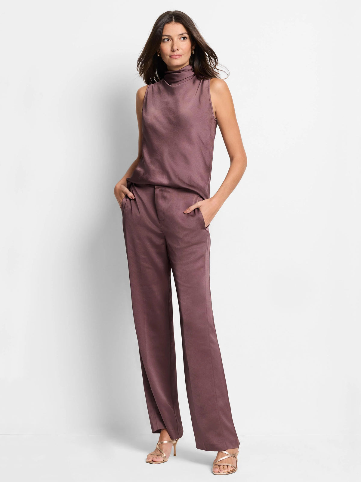 Luxe Satin Wide Leg Pant