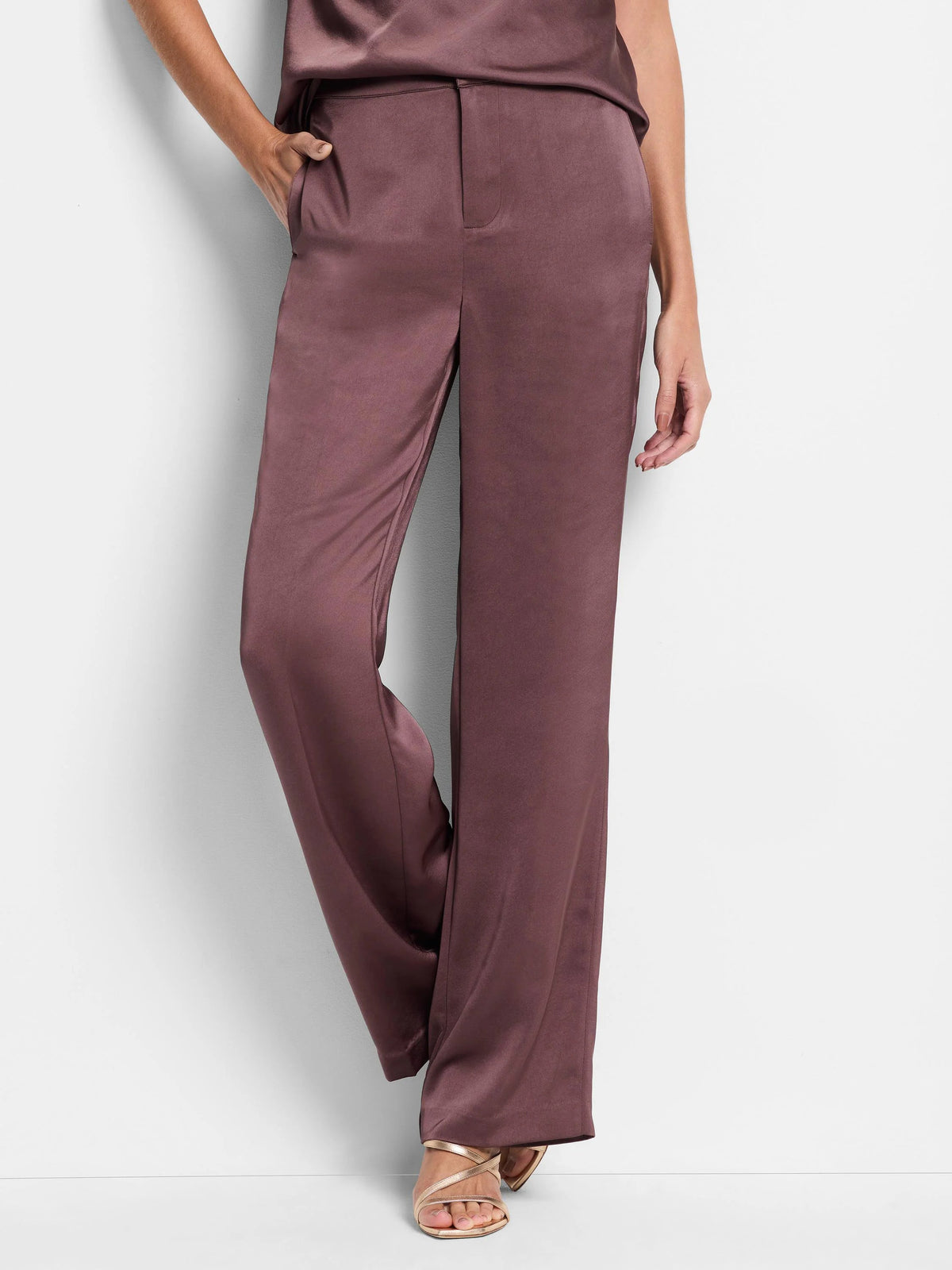 Luxe Satin Wide Leg Pant