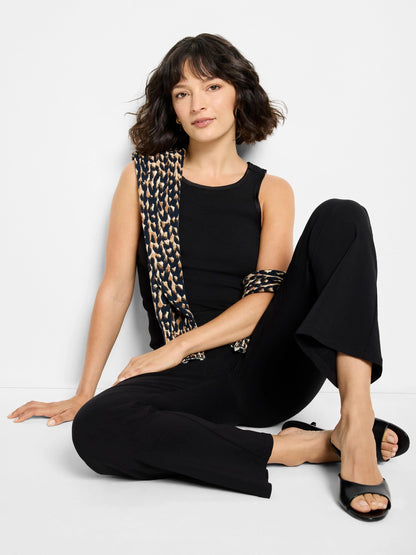 Trimmed Perfect Knit Ribbed Tank