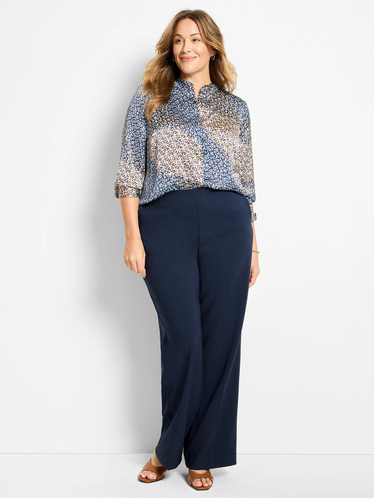 Lenox Wide Leg Sleek Stretch Pant