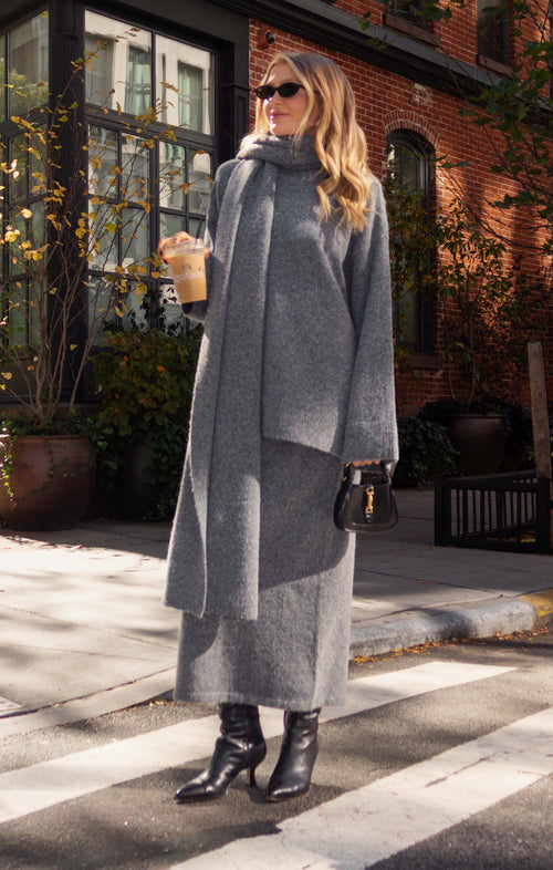 Oslo Sweater ~ Grey Knit
