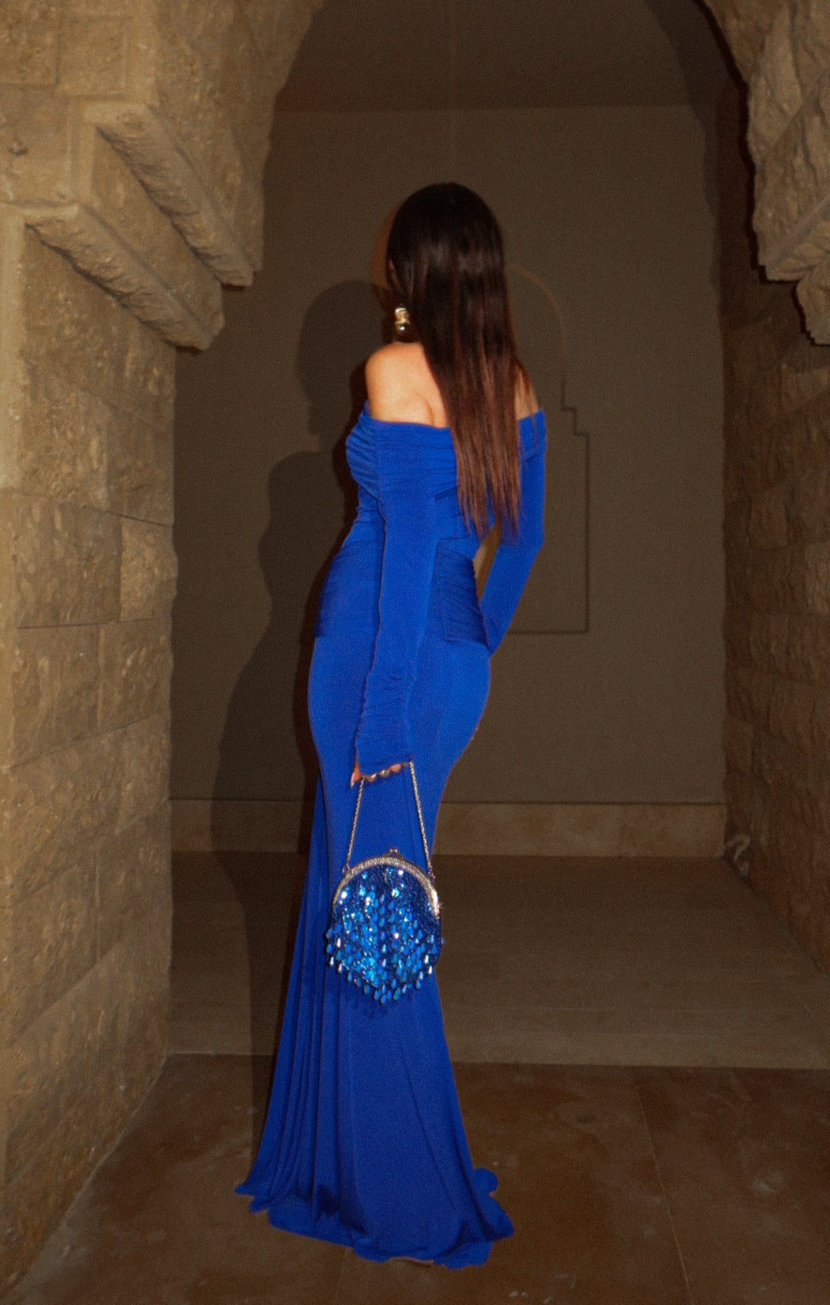 Vanessa Maxi Dress ~ Cobalt