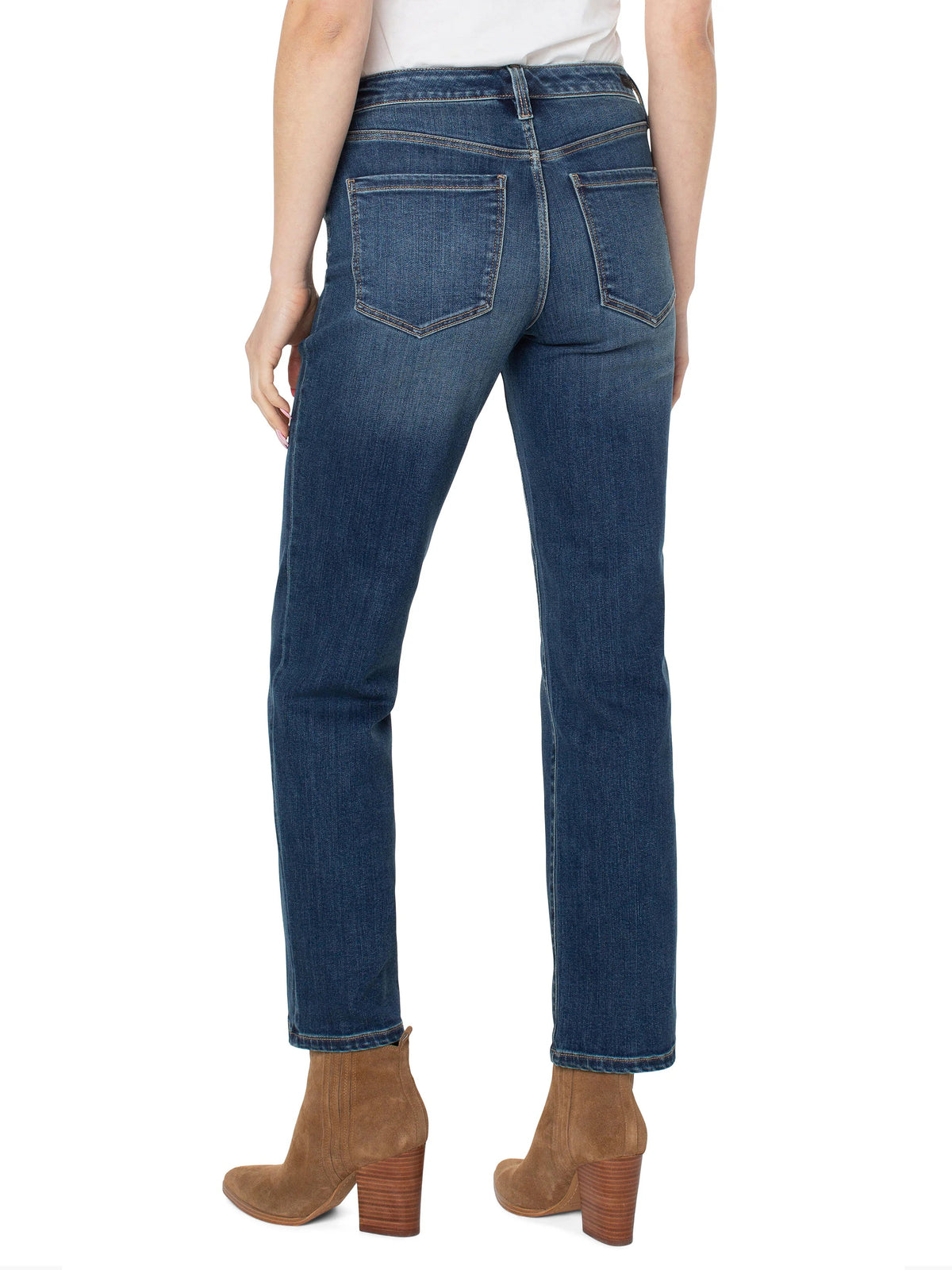 Liverpool Kennedy Straight Jean With Buttons