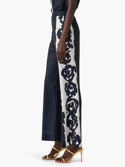 Rose Bloom Wide Leg Pant