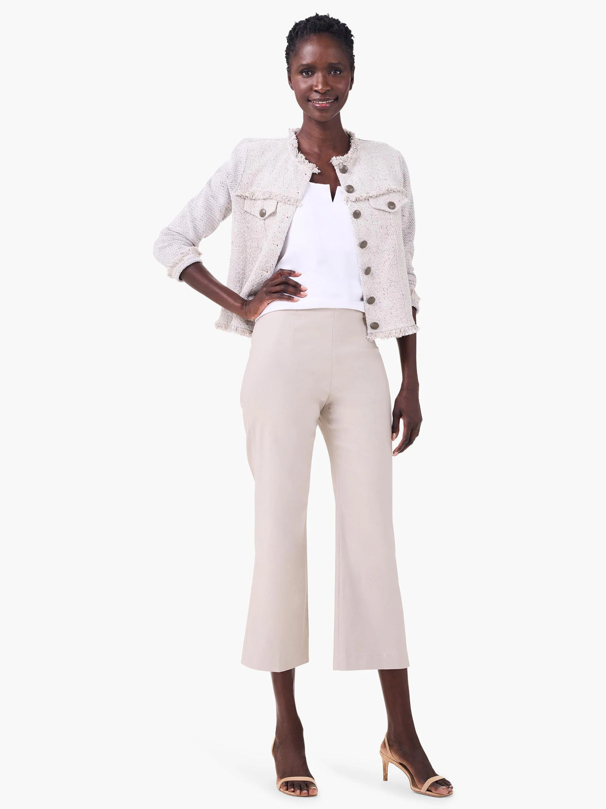 Polished Wonderstretch Wide-Leg Crop Pant
