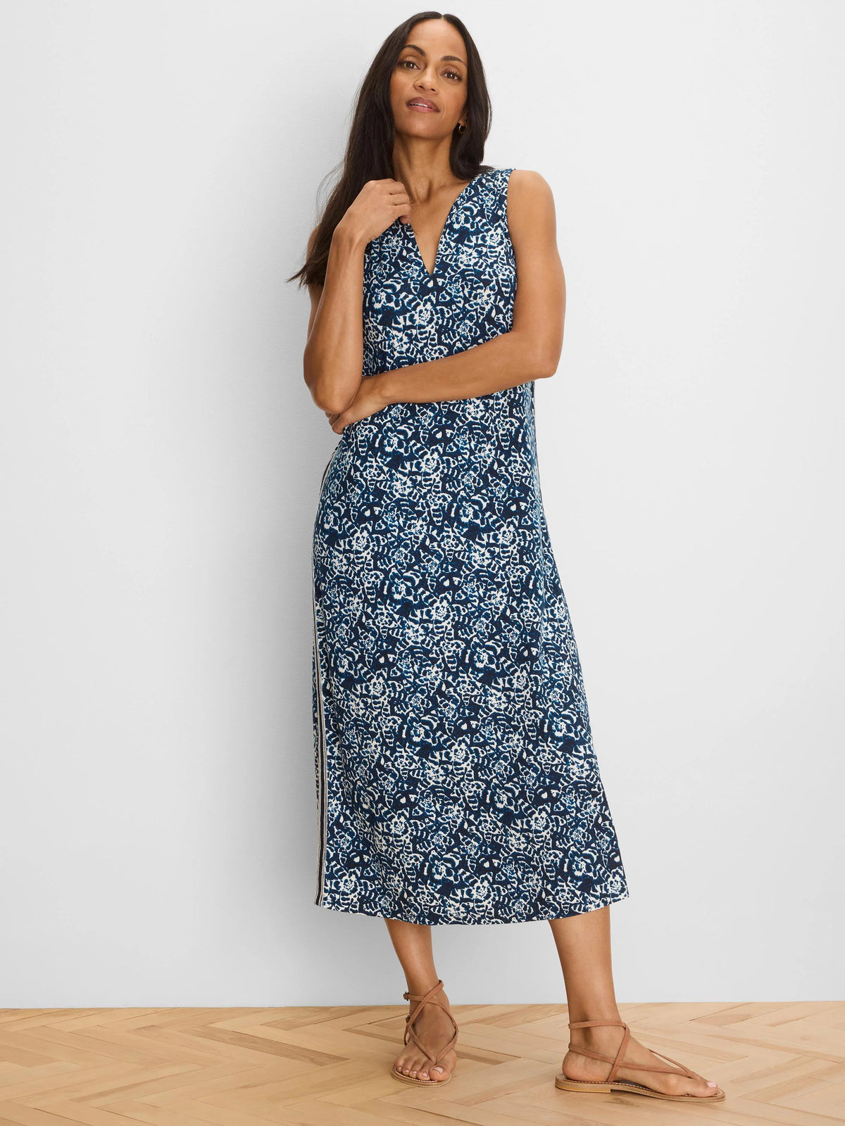 Shibori Lilies Cora Dress
