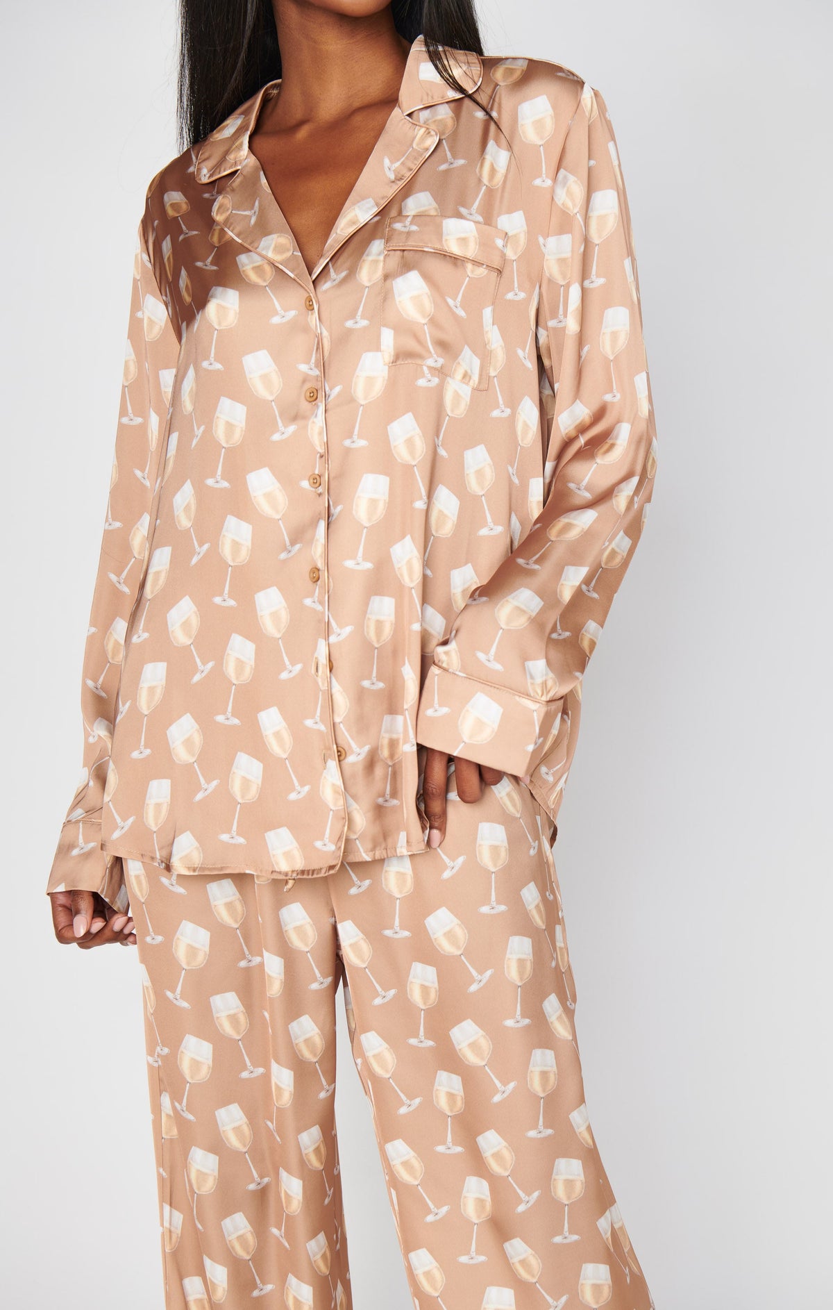 Classic PJ Set ~ White Wine Silky