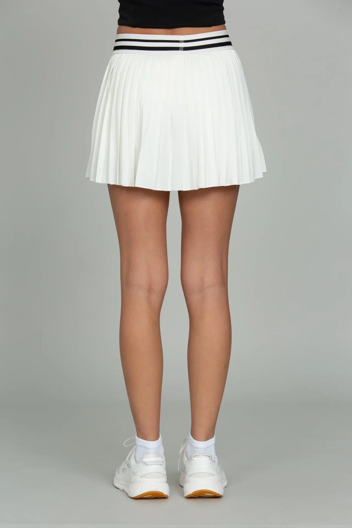 Gold Hinge Striped Tennis Skirt
