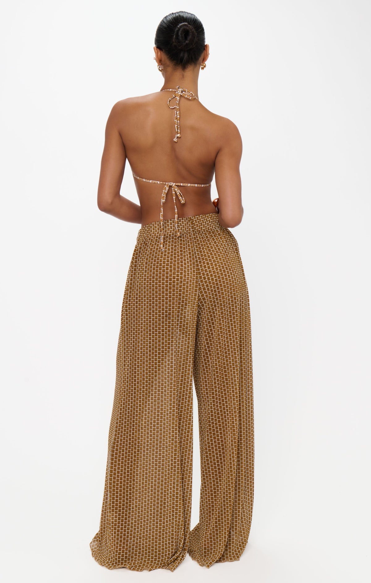 Jet Setter Pants ~ Beachy Bronze Geo