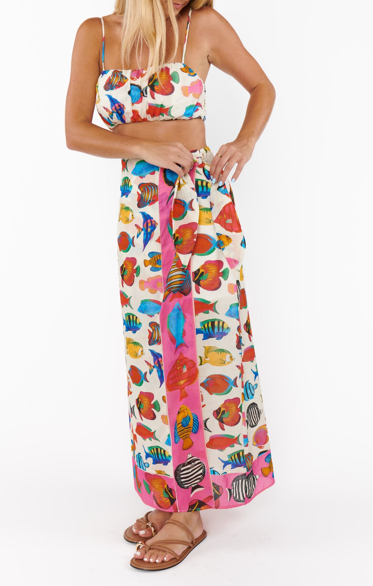 Tia Wrap Skirt ~ Rainbow Reef