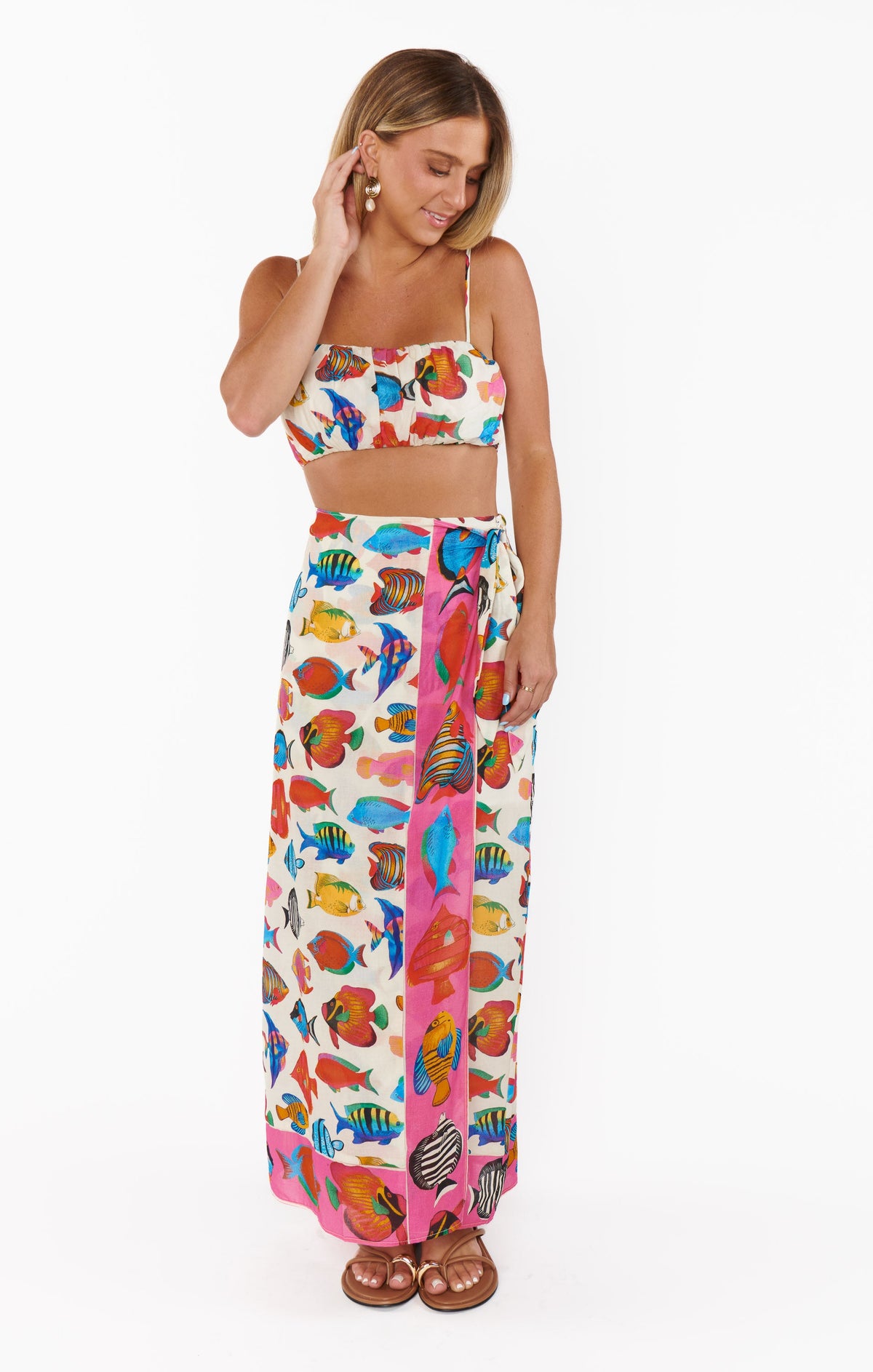 Tia Wrap Skirt ~ Rainbow Reef
